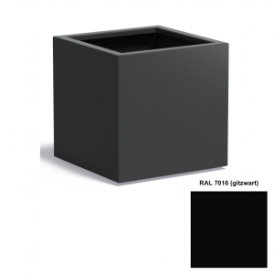 Adezz CARREZ Gitzwarte (Aluminium) Plantenbak 60x60x60 cm