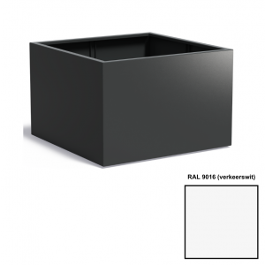 Adezz CARREZ Verkeerswitte (Aluminium) Plantenbak 120x120x80 cm