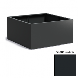Adezz CARREZ Zwartgrijze (Aluminium) Plantenbak 120x120x60 cm