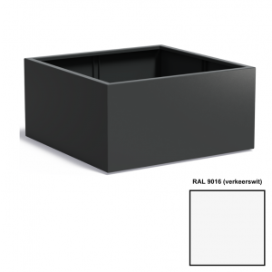 Adezz CARREZ Verkeerswitte (Aluminium) Plantenbak 120x120x60 cm