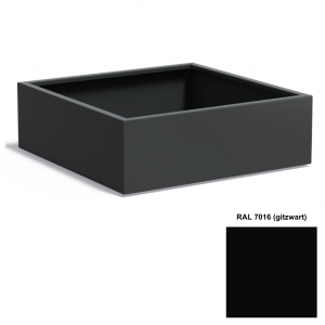 Adezz CARREZ Gitzwarte (Aluminium) Plantenbak 120x120x40 cm