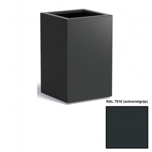 Adezz CARREZ Antracietgrijze (Aluminium) Plantenbak 50x50x80 cm