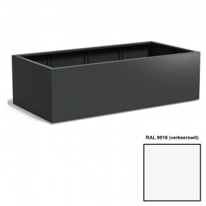 Adezz CARREZ Verkeerswitte (Aluminium) Plantenbak 200x100x60 cm