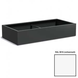 Adezz CARREZ Verkeerswitte (Aluminium) Plantenbak 200x100x40 cm