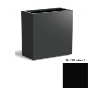Adezz CARREZ Gitzwarte (Aluminium) Plantenbak 80x40x80 cm