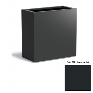 Adezz CARREZ Zwartgrijze (Aluminium) Plantenbak 80x40x80 cm