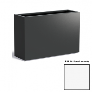 Adezz CARREZ Verkeerswitte (Aluminium) Plantenbak 120x40x80 cm