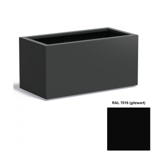 Adezz CARREZ Gitzwarte (Aluminium) Plantenbak 100x50x50 cm