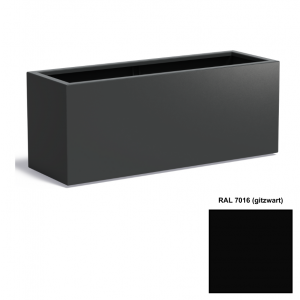 Adezz CARREZ Gitzwarte (Aluminium) Plantenbak 120x50x60 cm