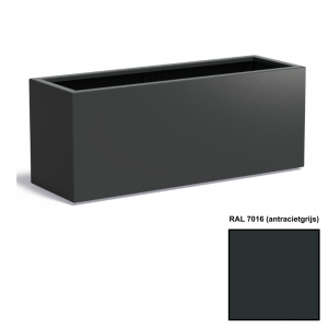 Adezz CARREZ Antracietgrijze (Aluminium) Plantenbak 120x50x60 cm