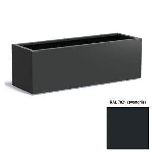 Adezz CARREZ Zwartgrijze (Aluminium) Plantenbak 150x50x50 cm
