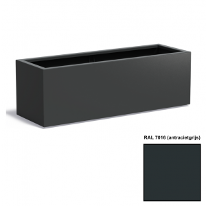 Adezz CARREZ Antracietgrijze (Aluminium) Plantenbak 150x50x50 cm
