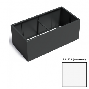 Adezz CARREZ Verkeerswitte (Aluminium) Plantenbak 200x100x80 cm zonder bodem