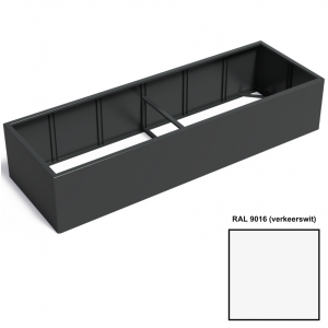 Adezz CARREZ Verkeerswitte (Aluminium) Plantenbak 300x100x60 cm zonder bodem