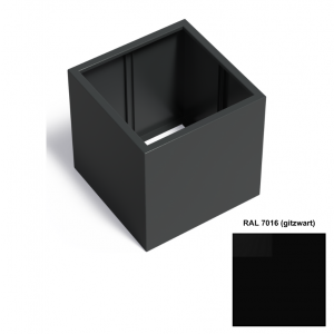 Adezz CARREZ Gitzwarte (Aluminium) Plantenbak 80x80x80 cm zonder bodem