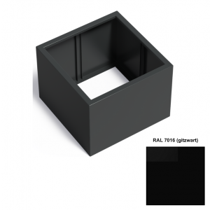 Adezz CARREZ Gitzwarte (Aluminium) Plantenbak 80x80x60 cm zonder bodem