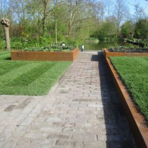 Adezz CARREZ Cortenstalen Plantenbak 200x200x40 cm