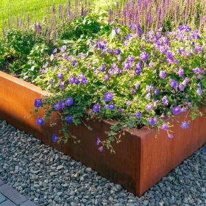 Adezz CARREZ Cortenstalen Plantenbak 200x200x40 cm zonder bodem