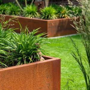 Adezz CARREZ Cortenstalen Plantenbak 140x140x80 cm zonder bodem