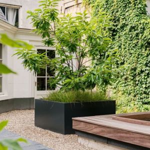 Adezz CARREZ Gitzwarte (Aluminium) Plantenbak 80x80x40 cm zonder bodem