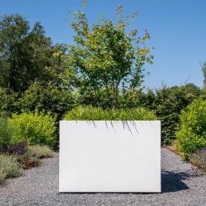 Adezz CARREZ Verkeerswitte (Aluminium) Plantenbak 140x140x80 cm