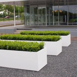 Adezz CARREZ Verkeerswitte (Aluminium) Plantenbak 300x100x40 cm