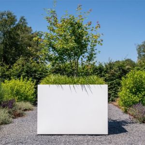 Adezz CARREZ Verkeerswitte (Aluminium) Plantenbak 80x80x80 cm zonder bodem