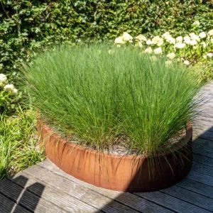 Adezz ELLIPSE Cortenstalen Plantenbak 200x120x40 cm zonder bodem