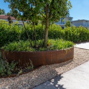 Adezz ELLIPSE Cortenstalen Plantenbak 120x80x40 cm zonder bodem