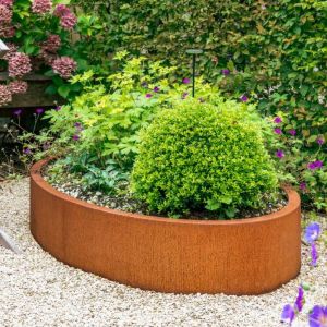Adezz ELLIPSE Cortenstalen Plantenbak 280x160x60 cm zonder bodem