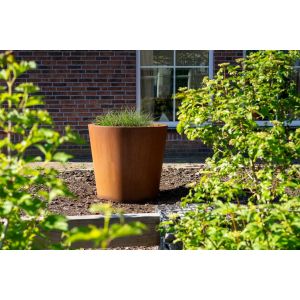 Adezz CONIC Cortenstalen Plantenbak Ø 120x80 cm met voet