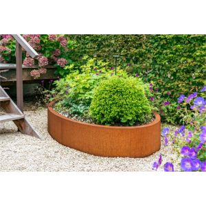 Adezz ELLIPSE Cortenstalen Plantenbak 280x160x60 cm zonder bodem