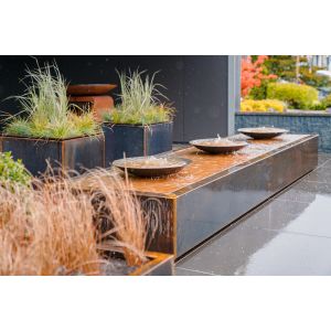 Adezz Cortenstalen Watertafel 400x100x40 cm