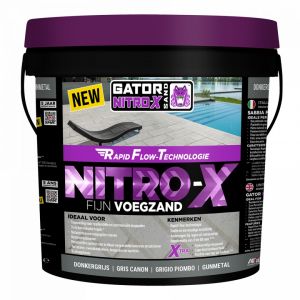 Alliance Gator Nitro X fijn Donkergrijs (emmer á 12,5 kg)