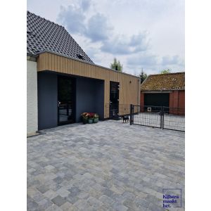 Stonique Trommel 21x14x7 cm grijs/zwart