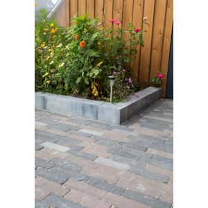 Linea 15x15x60 cm Grijs/Zwart