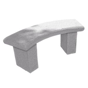 Natuursteen Bank  van Graniet Grijs Gebogen 115 cm