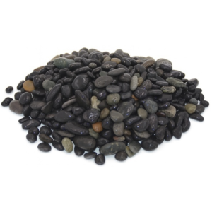 Grote BigBag 1500 kg Beach Pebbles Pearl Grey 8-16 mm, natuurlijk afgerond zachtgrijs grind voor moderne tuinontwerpen.