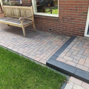 Betonstraatsteen 21x10,5x6 cm Oud Bruin komo