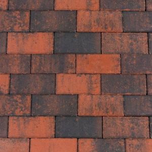 Betonstraatsteen 6 cm Rood/Zwart - BKK - BSS 