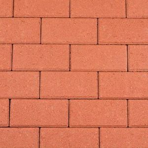 Betonstraatsteen 21x10,5x8 cm Rood (machinaal pakket) komo
