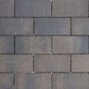 Design brick 8 cm dark sepia (met mini facet)