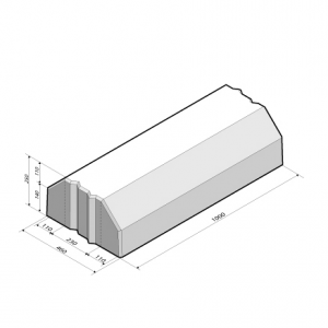 Busbaanband 23/46x25 grijs