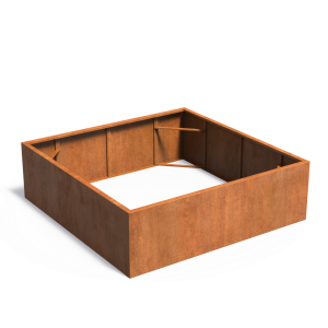 Adezz CARREZ Cortenstalen Plantenbak 200x200x60 cm zonder bodem