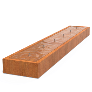 Adezz Cortenstalen Watertafel 600x100x40 cm