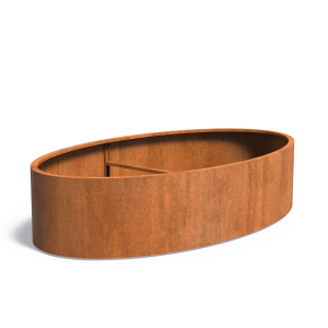 Adezz ELLIPSE Cortenstalen Plantenbak 280x160x60 cm