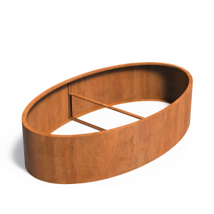 Adezz ELLIPSE Cortenstalen Plantenbak 280x160x60 cm zonder bodem