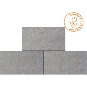 Cera3line Lux & Dutch 45x90x3 cm Pietra Serena Grey is een keramische tegel van het merk Gardenlux.