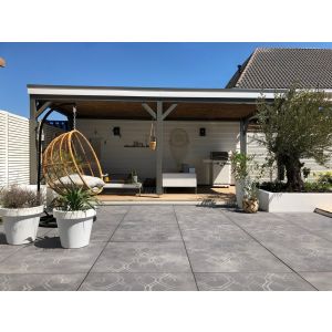 Cera3line Lux & Dutch 90x90x3 cm Arezzo Decor Dark - Gardenlux