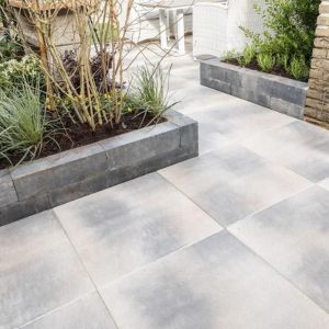 Classico Block 12,5x12,5x45 cm Grijs/Zwart